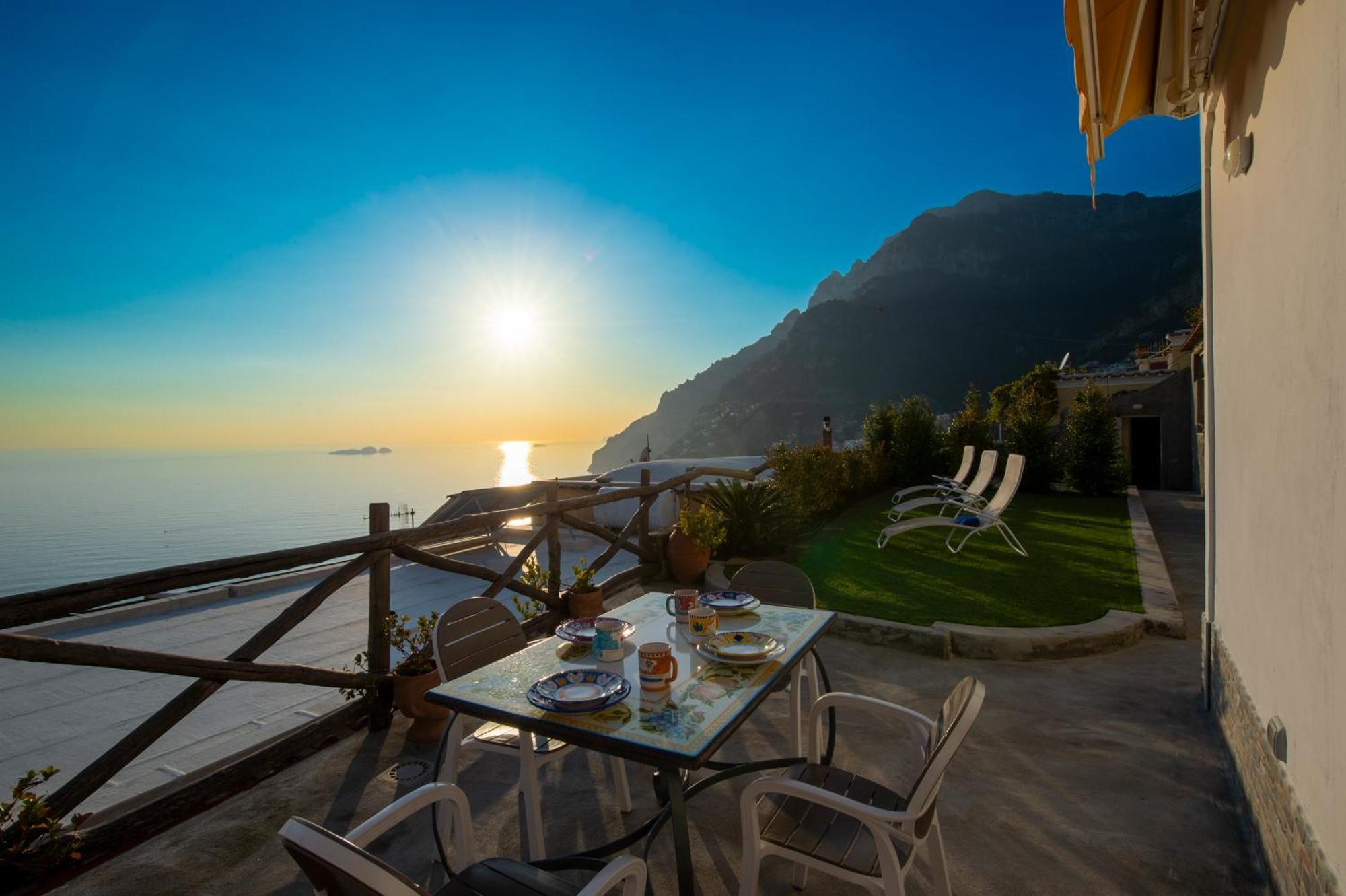 Aria Di Mare,Near Elevator, Few Steps, Parking, Garden Leilighet Positano Eksteriør bilde